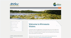 Desktop Screenshot of minnesotawaters.org